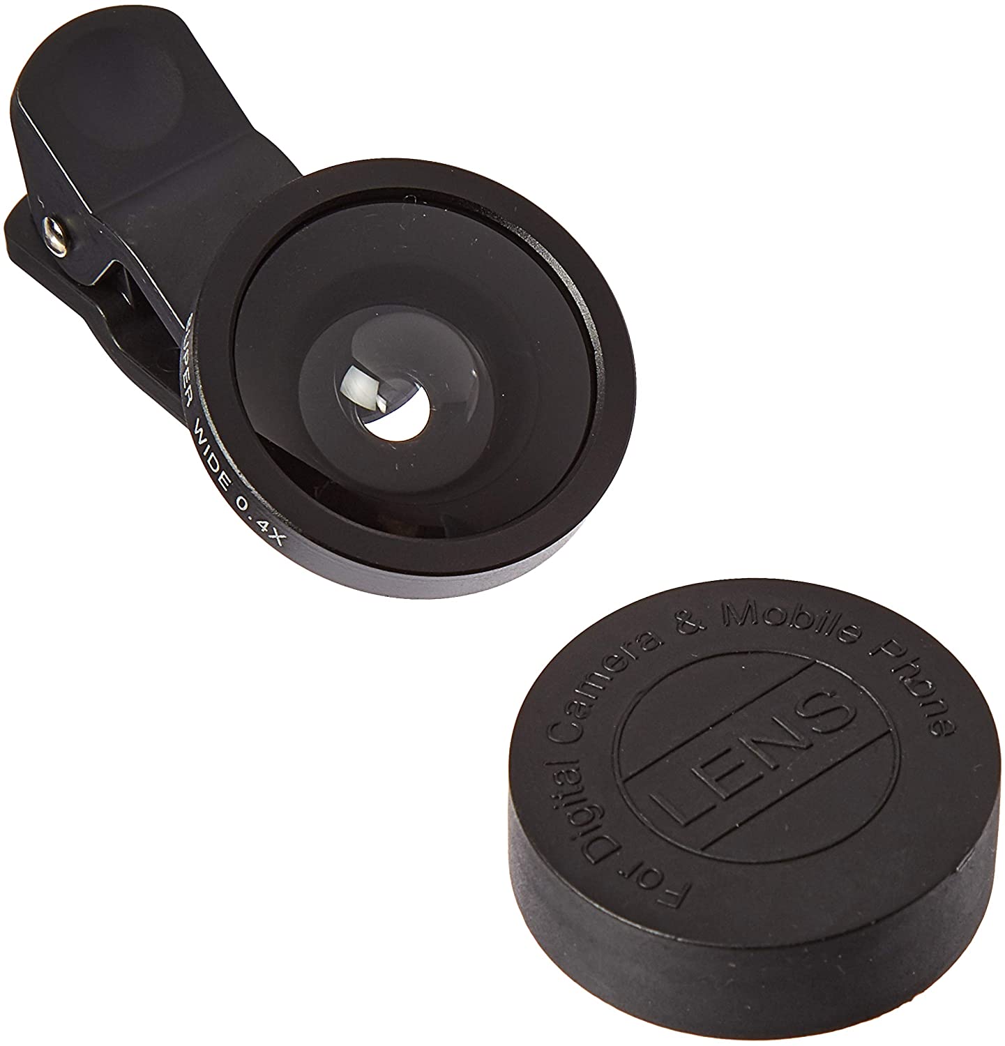 Kikkerland Wide Angle Selfie Lens, Black