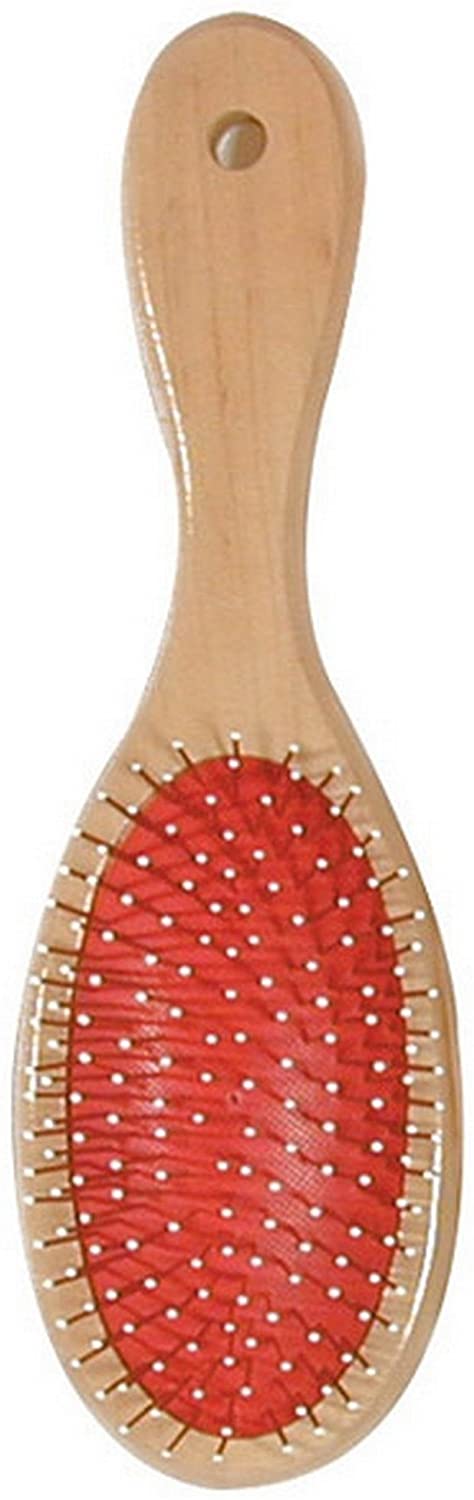 Rosewood Double Sided Dog Brush, Medium, Beige/Red/Black