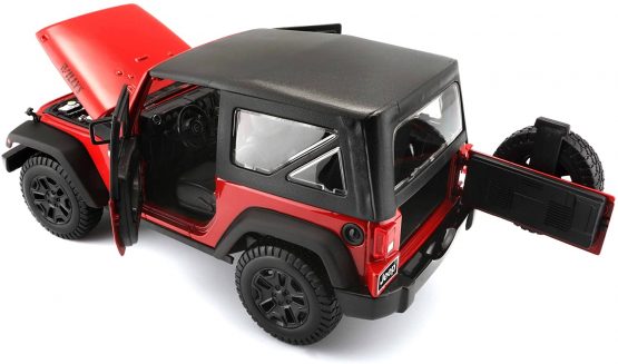 Maisto 1:18 Scale Jeep Wrangler 14 Model Car (Colors May Vary) - Image 3