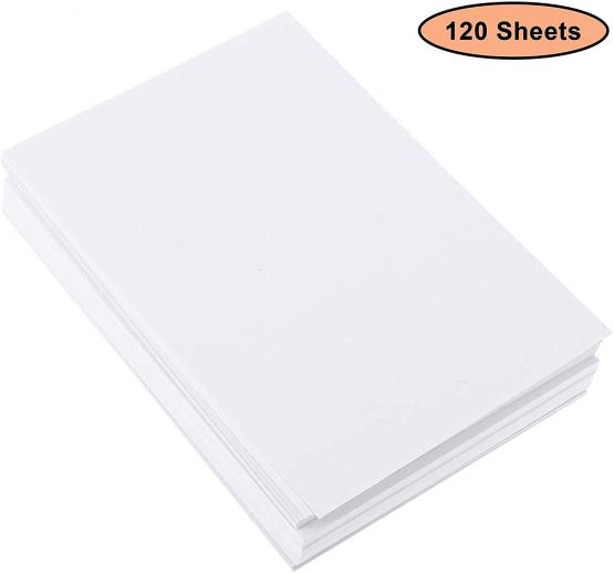 BELLE VOUS  Watercolour Paper A4 - Pack of 120 Cotton Cold Press Artist Watercolor Painting Sheets Perfect, 120 Sheets, White