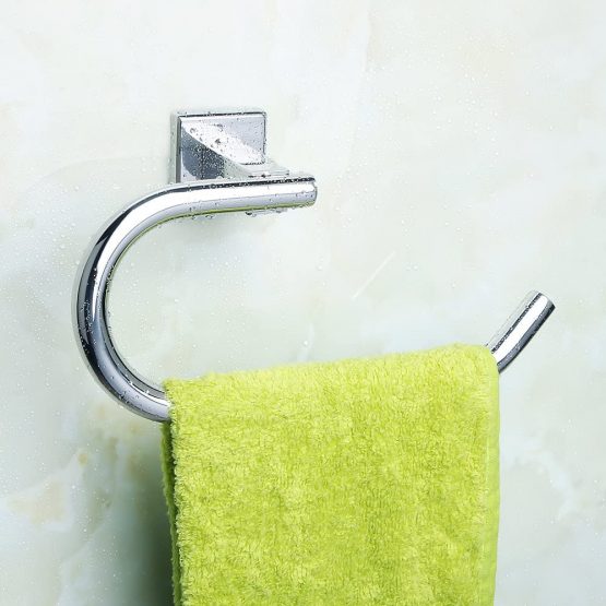 Sayayo Towel Ring Hand Towel Holder Wall Mounted, Towel Rail for Bathroom Kitchen, Toilet Paper Holder, SUS-304 Stainless Steel Polished Finished, EGK5010 - Image 4
