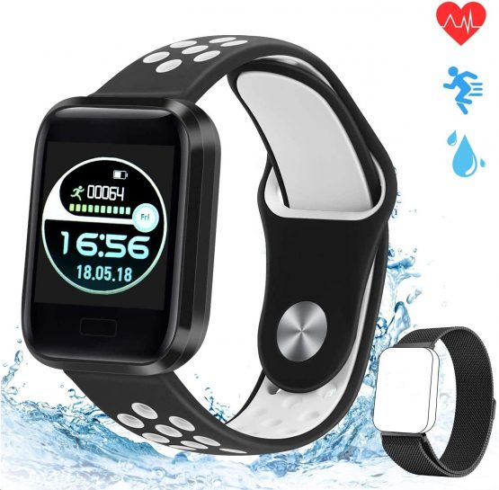fitness tracker with heart rate and sleep monitor