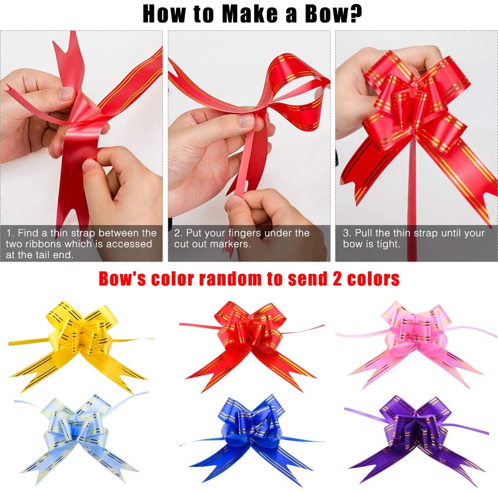 SelfTek 20pcs Large Cellophane Bags with Pull Bows Cellophane Wrap Bags for Hampers with Bows Set for Baskets Making Easter Gifts Presents Packaging - Image 2