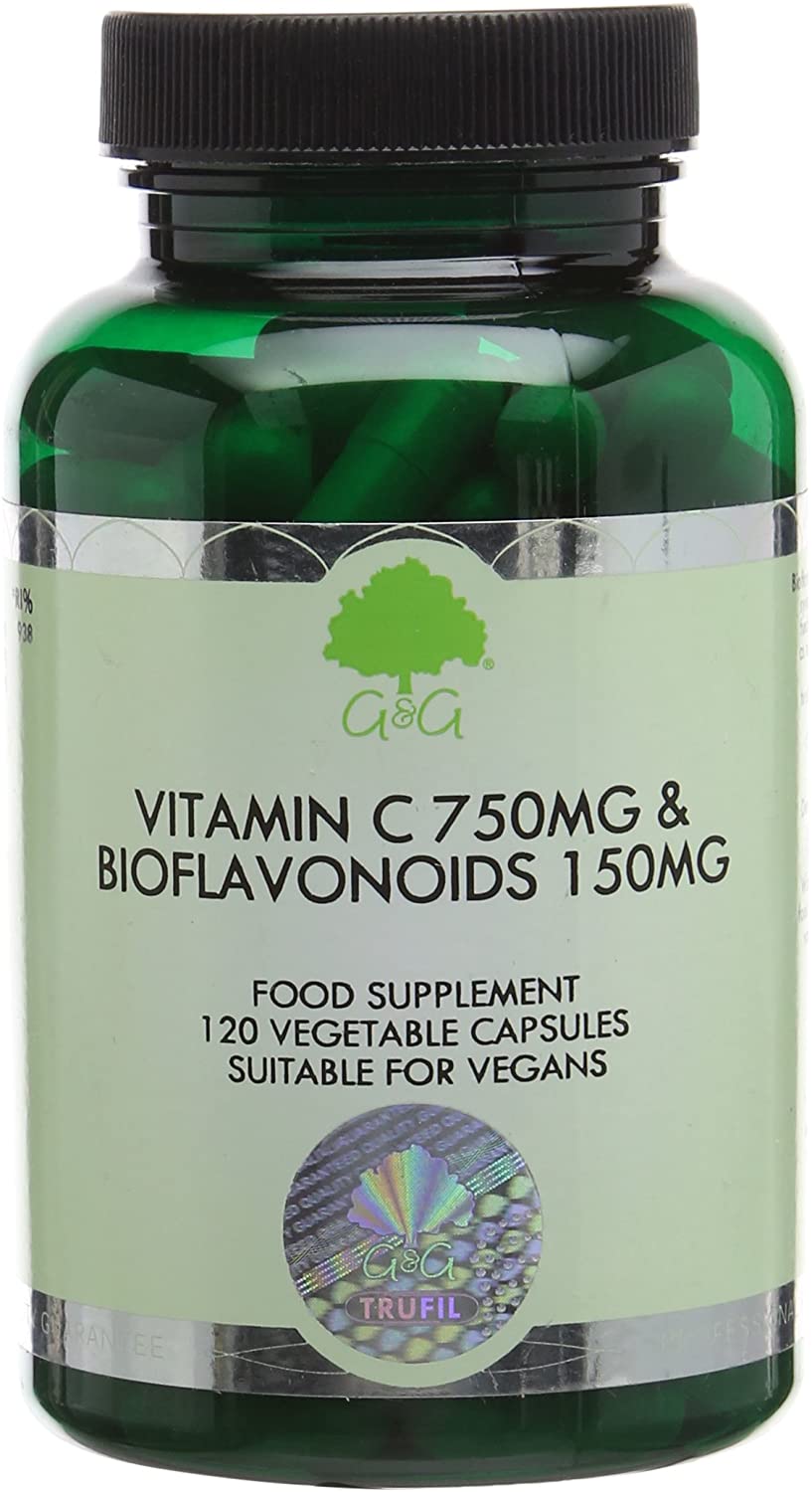 Vitamin C & Bioflavonoids Capsules, 120 count (Pack of 1)