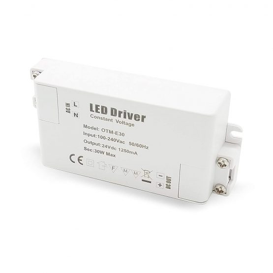 VARICART IP44 24V 1.25A 30W LED Driver, Universal Regulated AC DC Switching Power Supply, Constant Voltage Transformer Adaptor for CCTV Camera Strip Light G4 MR11 MR16 GU5.3 Bulb (Pack of 1) - Image 4