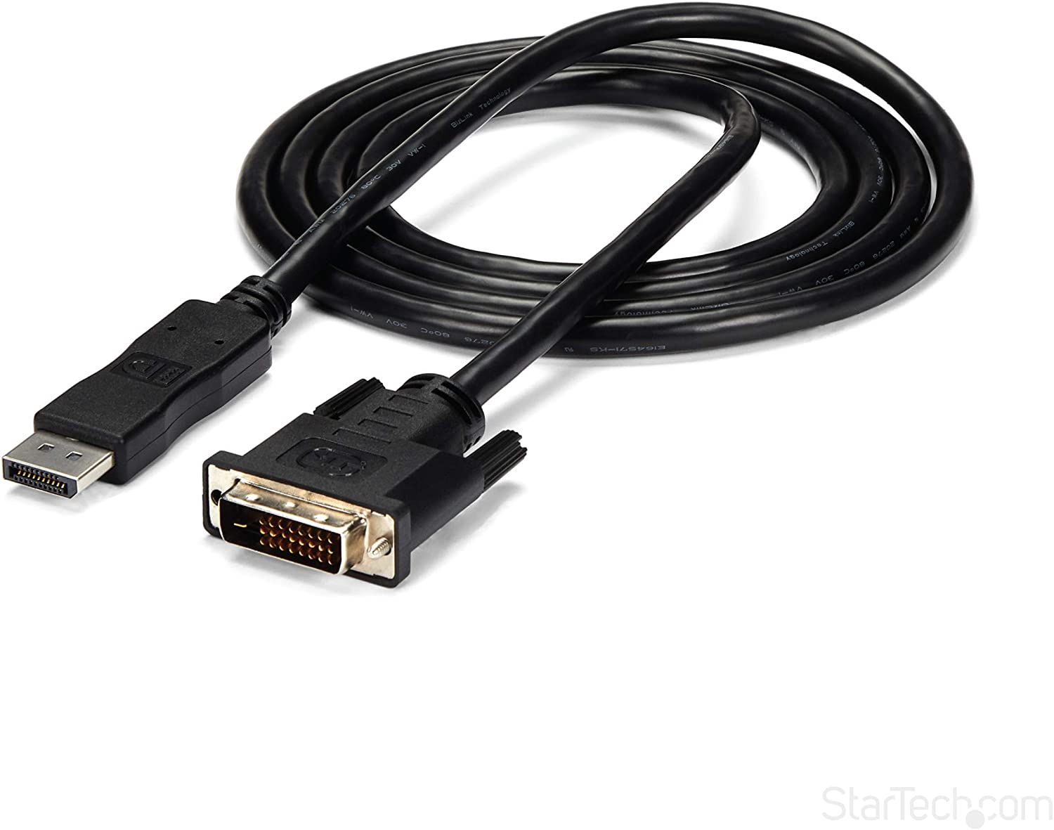 StarTech.com 6ft (1.8m) DisplayPort to DVI Cable, DP to DVI-D Video Adapter Converter Cable, Replaced by DP2DVI2MM6