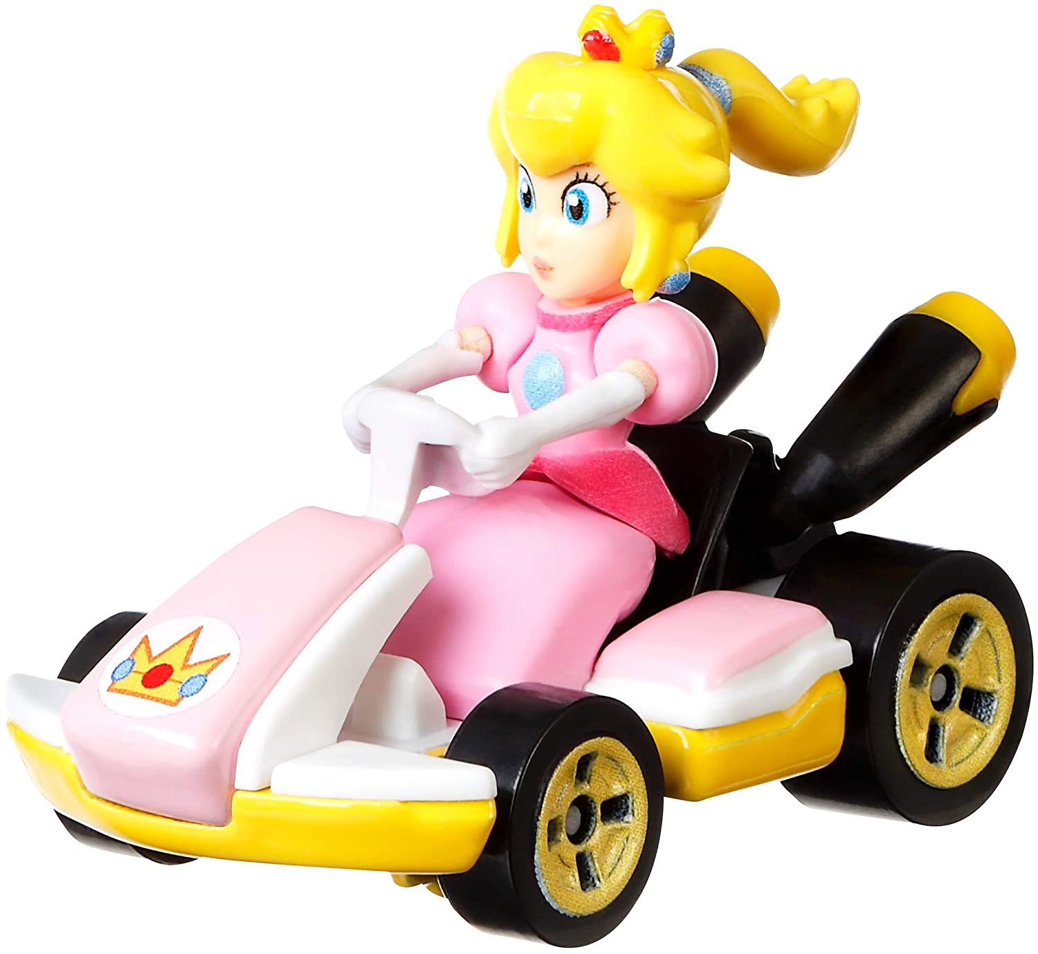 Hot Wheels Mario Kart Characters and Karts as Hot Wheels 1:64 Die-Cast Cars, GBG28, Pink, 3.2 cm x 6.4 cm x 4.5 cm