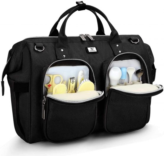 Baby Changing Bag with Pram Clips and Changing Mat