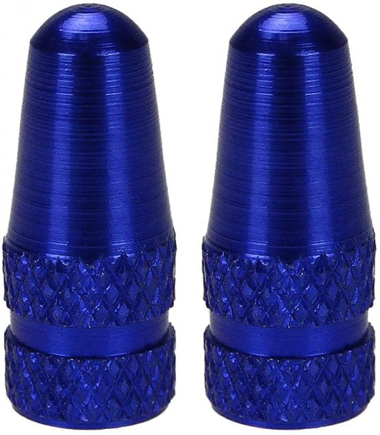 Yuauy 10 PCs Blue MTB PRESTA Bike Bicycle Road Racing Coloured Metal Valve Cap Dust Covers - Image 2