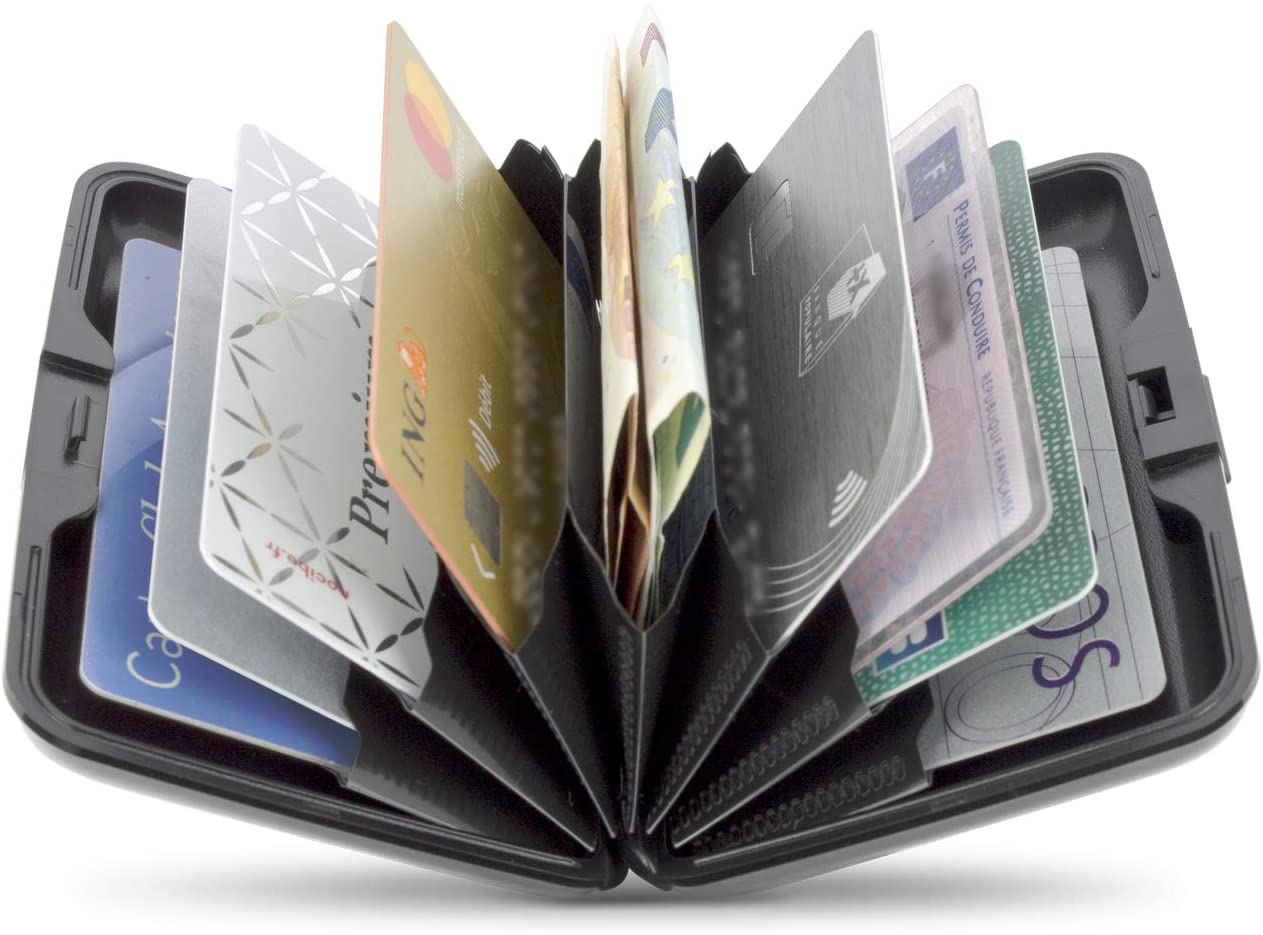 ÖGON -DESIGNS- Aluminium Card Holder, RFID Protection Against Fraud and demagnetization, Compact Wallet - Image 2