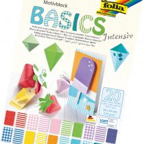 Folia 48249 Basics Motif Block Intensive, 20 Sheets, 24 x 34 cm