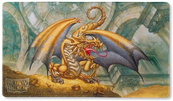 Arcane Tinman ART21506 Limited Edition Dragon Shield-Playmat-Gold King Gygex, The Golden Terror, One Size - Image 2
