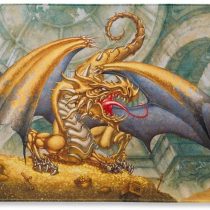 Arcane Tinman ART21506 Limited Edition Dragon Shield-Playmat-Gold King Gygex, The Golden Terror, One Size