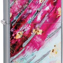 Zippo Unisex's Rust Patina Design 4 Windproof Lighter, Chrome, Regular