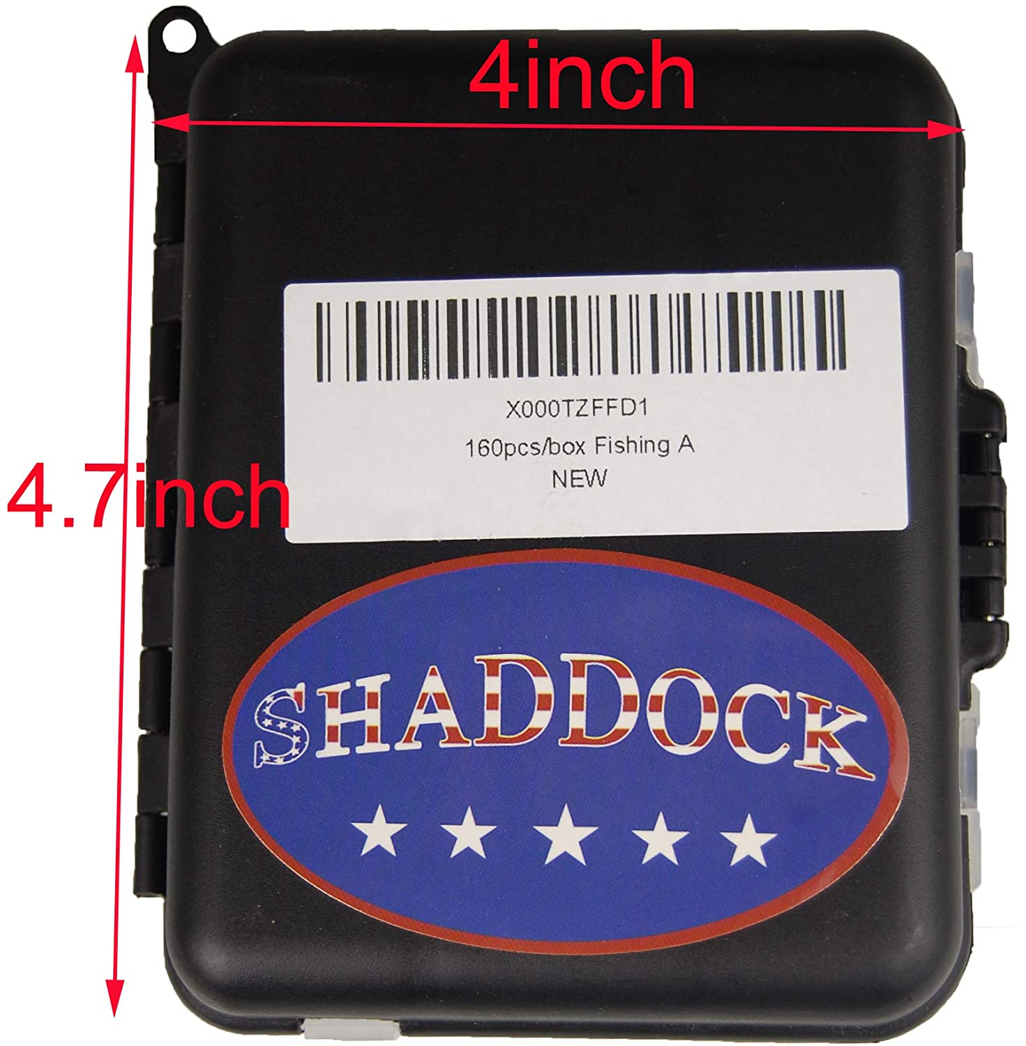 JSHANMEI 160pcs/box Fishing Accessories Kit, Including Jig Worm Hooks, Iron-Weights, Rolling Barrel Fishing Swivels Snaps - Image 4