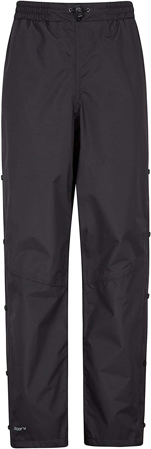 Mountain Warehouse Downpour Womens Waterproof Trousers, Rain Pants, Breathable, Durable Overtrousers, Taped Seams, Half Zip