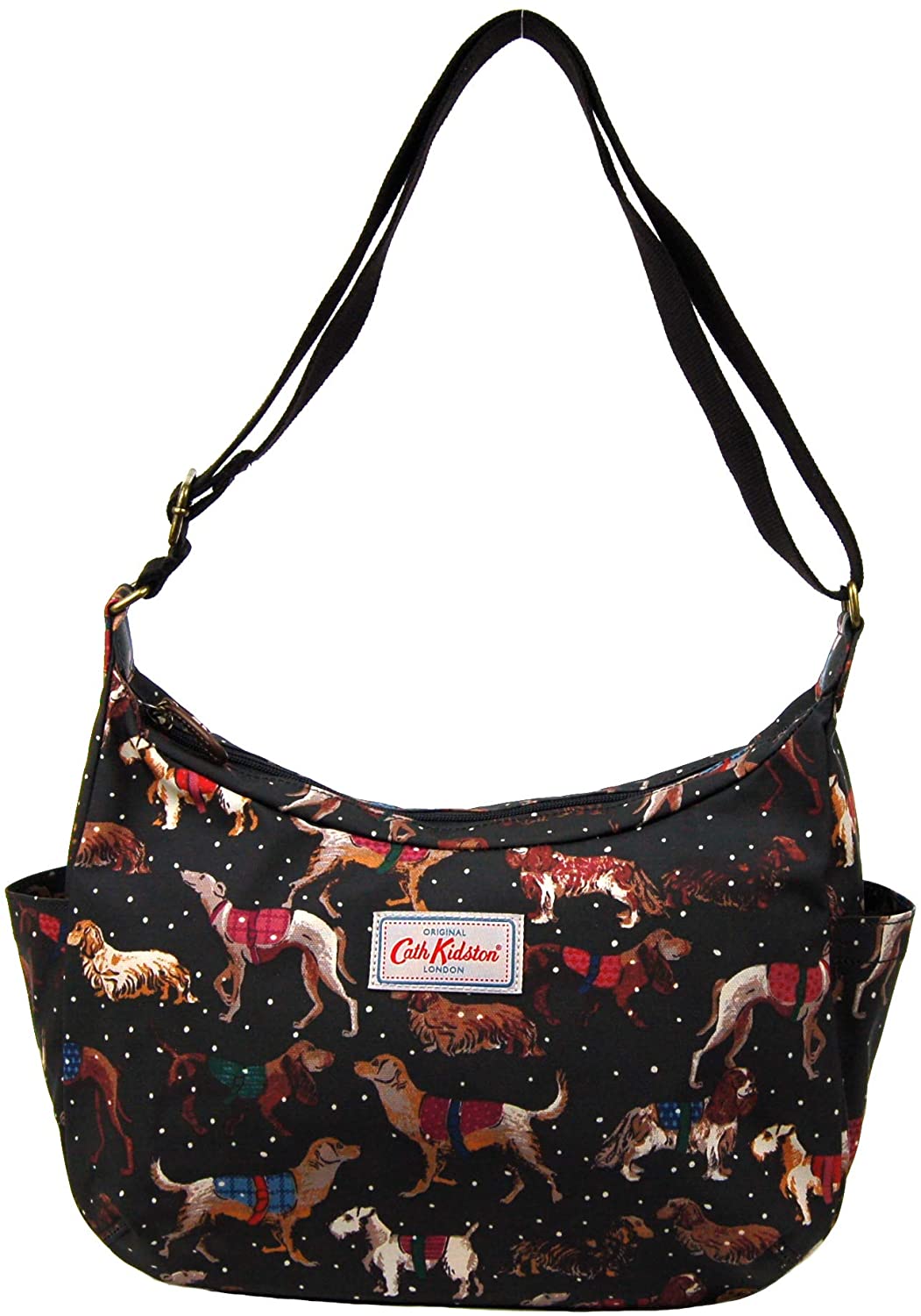 Cath Kidston Everyday Crossbody Bag Snowy Sketchbook Dogs in Black