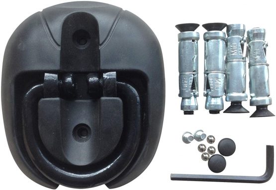 TRITON FLIP GROUND ANCHOR MOTORCYCLE STEEL MOTORBIKE FLOOR BLACK LOW PROFILE - Image 2