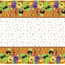 Unique Party 77033 - Plastic Silly Monsters Halloween Tablecloth, 7ft x 4.5ft