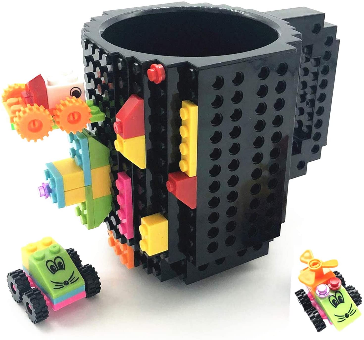 HUISHENG Build on Brick Mug Sets, Coffee Cup
