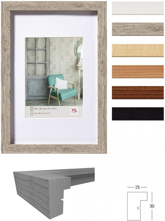 Walther Design Photo Frame, Wood, Black, 6 x 8 inch (15 x 20 cm) - Image 2