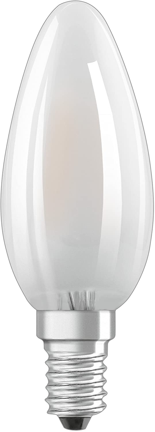 Osram Candle Shape Superstar Classic B LED Lamp, Glass, Warm White, E14, 3.2 W