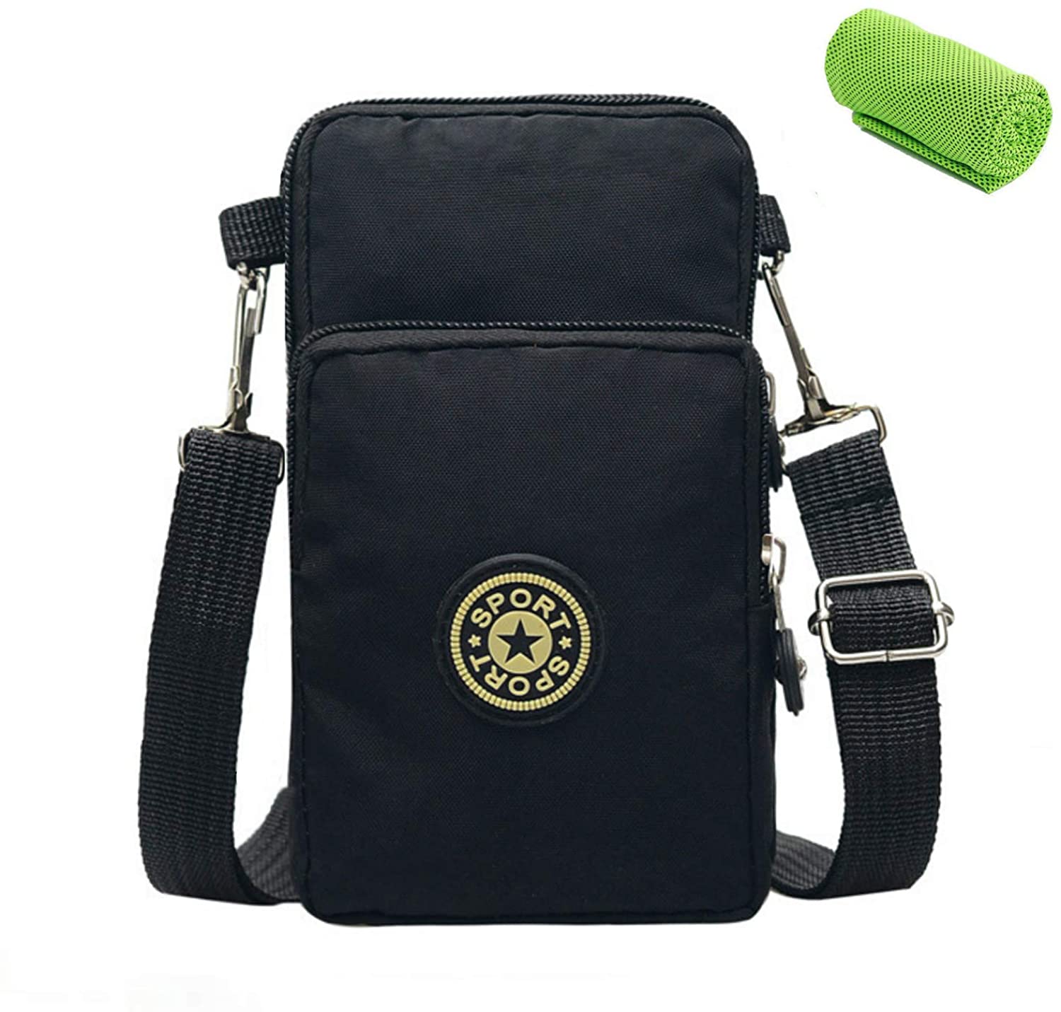 Multifunctional Waterproof Nylon Wrist Wallet, Crossbody Shoulder Bag for Women Girls, and Ladies