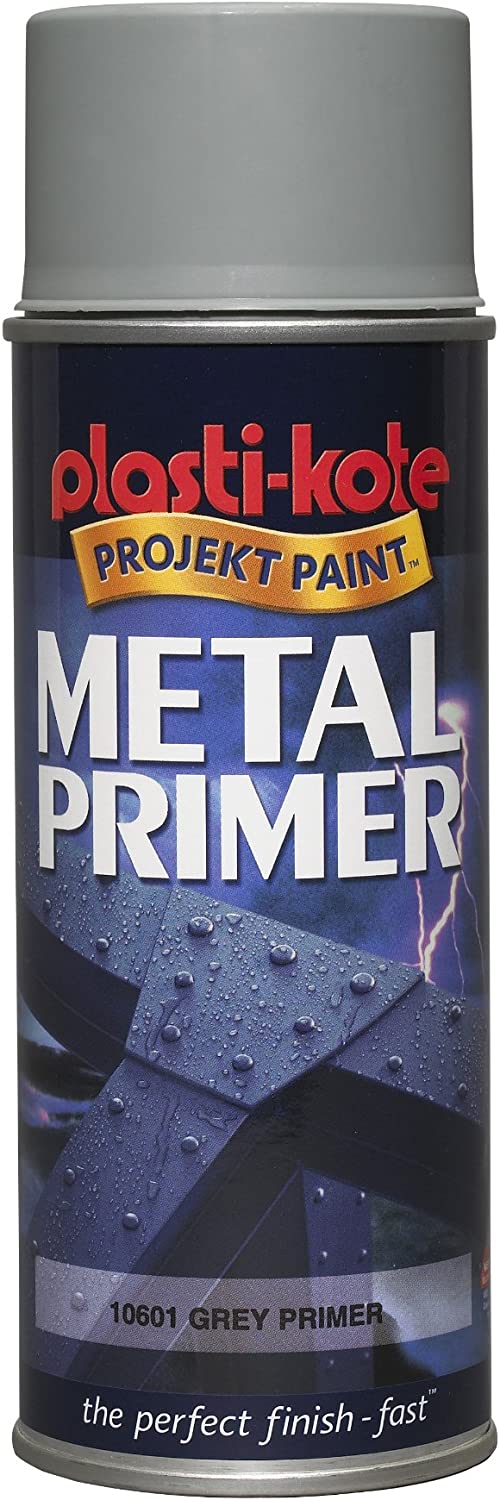Plastikote 10601 400ml Metal Primer Grey BigaMart
