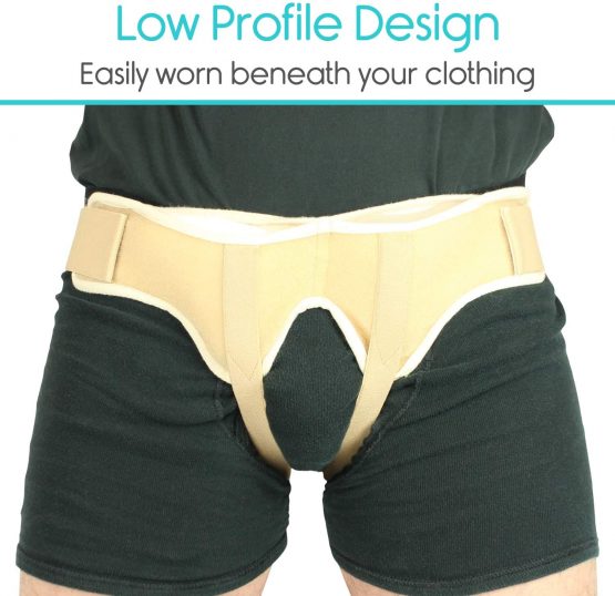 Vive Hernia Belt - Hernia Support Truss for Single/Double Inguinal or Sports Hernia - Two Removable Compression Pads & Adjustable Groin Straps - Surgery Recovery (Medium) - Image 3