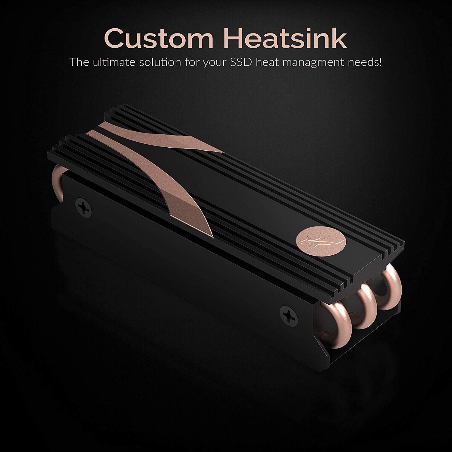 SABRENT SSD M.2 NVMe Heatsink with built-in screw, Aluminum m2 heatsink with thermal Silicone cooling Pads - Image 2
