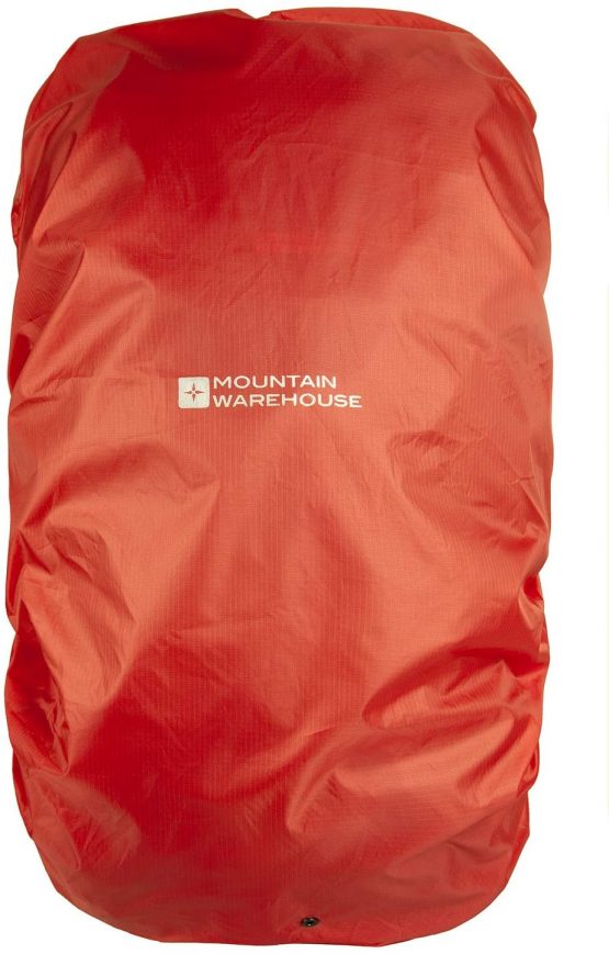 Mountain Warehouse Large Rucksack Rain Cover 55-100L, Shower Proof Backpack Protection, Packed in a Bag Rainproof Cover, Ripstop drawstring bag -For travelling, Walking