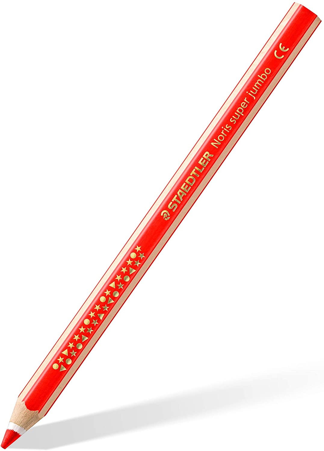 Staedtler 129 NC12P1 Colored Pencil Noris Super Jumbo, Yellow,Orange,Blue,Green,White,Brown,Red,Black,Burgundy,Purple - Image 2