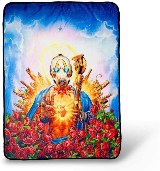 Borderlands 3 Psycho Bandit Cover Art Fleece Throw Blanket | 60 x 45 Inches