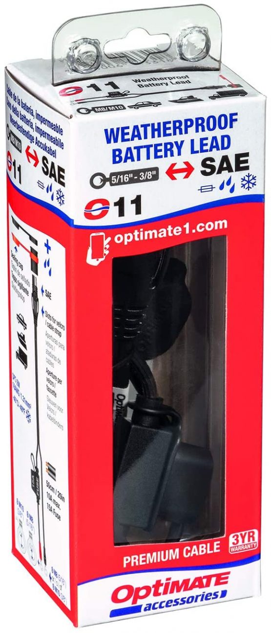 OptiMate O11 SAE Weatherproof M8 Eyelet Lead - Image 4