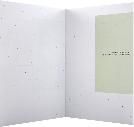 Sympathy Card for Loss of Dad from Hallmark - Embossed Photographic Design - Image 4