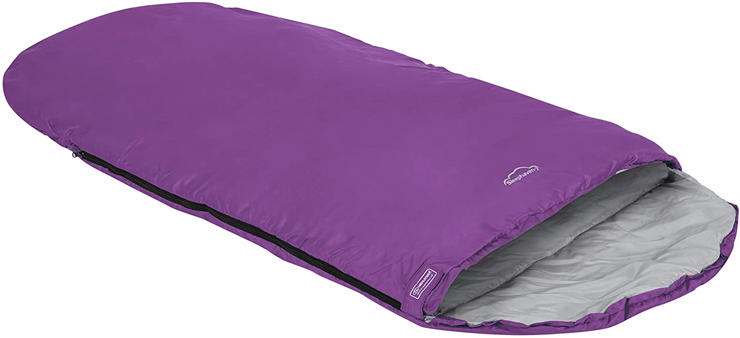 XL Junior Sleeping Bag Highlander Pod Design Camping Zip Ultra Soft Extra Large