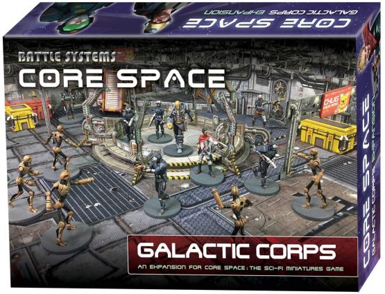 Battle Systems Core Space Galactic Corps Expansion Set - 28mm Miniatures - Board Game -Event cards -Modular 3D Terrain - Wargaming BSGCSE002