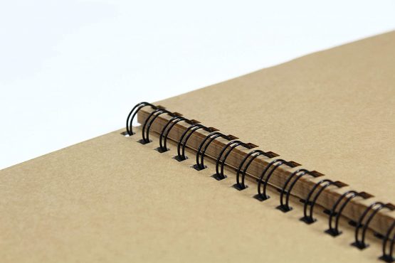 A4 Portrait Twin Wire Kraft Sketch Book - Image 3