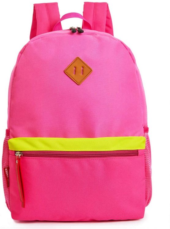 HawLander Toddler Backpack for Girls School Bags with Chest Buckle Pink 19 Liters
