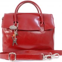 Catwalk Collection Handbags - Ladies’ Vintage Leather Top Handle Cross Body Bag - Women's Work Organiser Work - iPad/Tablet Bag - ELLA