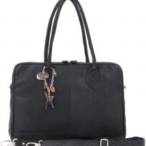 CATWALK COLLECTION HANDBAGS - Ladies Leather Messenger/Shoulder Bag/Cross Body with Detachable Strap - Women's A4 Organiser Work Bag - GROSVENOR
