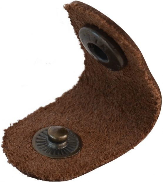 Gusti Leder studio Genuine Leather Cable Clips 7-Pack Buffalo Leather Headphones Computer Cables Wires Organiser Brown 2A27-26-3 - Image 4