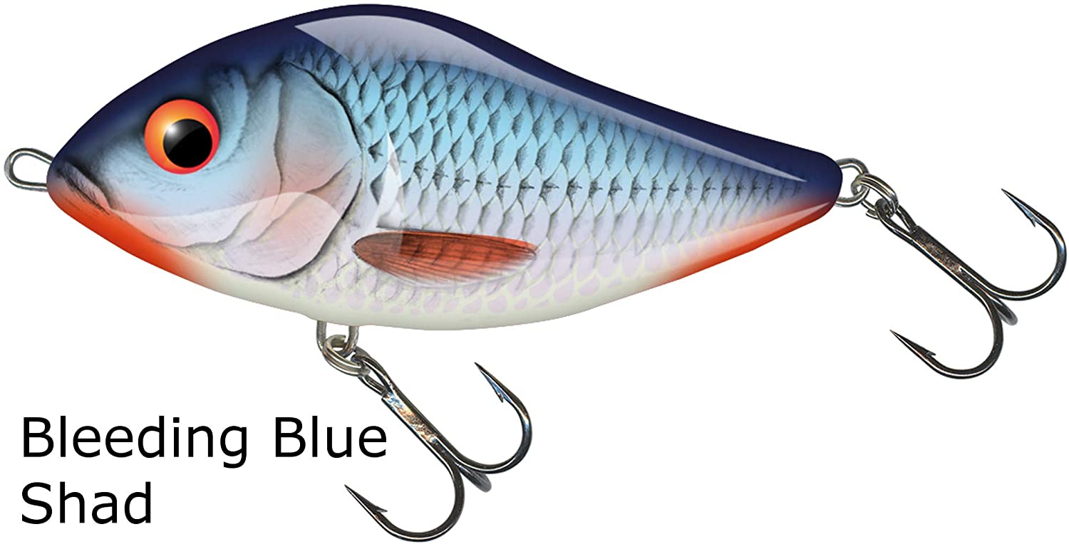 Salmo Sinking Slider Bleeding Blue Shad 12cm - QSD325, BLA