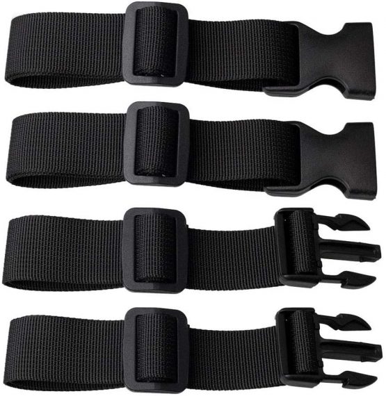 nuosen 2 Pcs Backpack Chest Strap, Adjustable Chest Strap Backpack Straps Sternum Strap Chest Harness Chest Belt with Buckle for Kids Hiking and Jogging