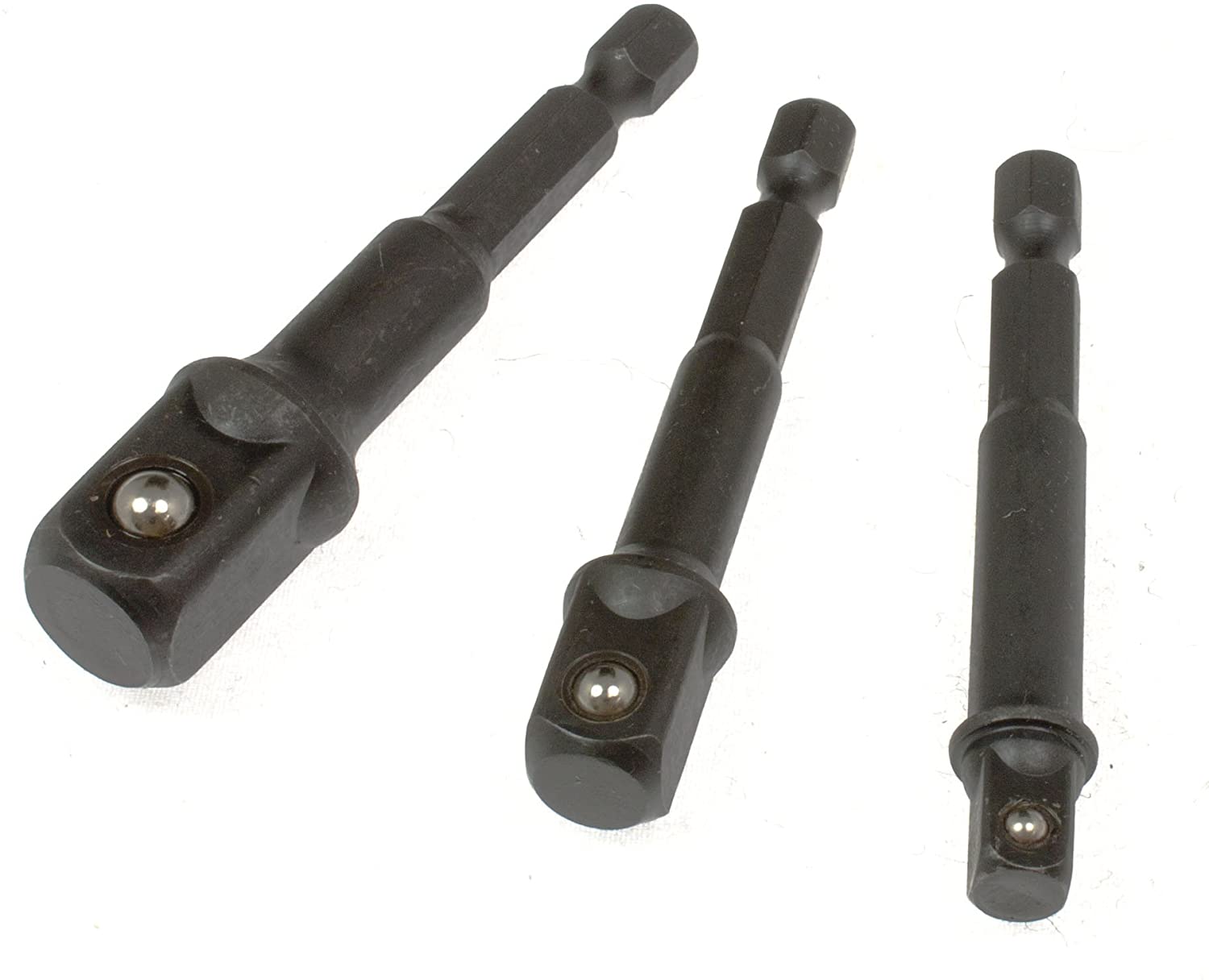 toolzone SD243 Socket Nut Driver Adaptors for Drill - Silver, Variety Pack - Image 2