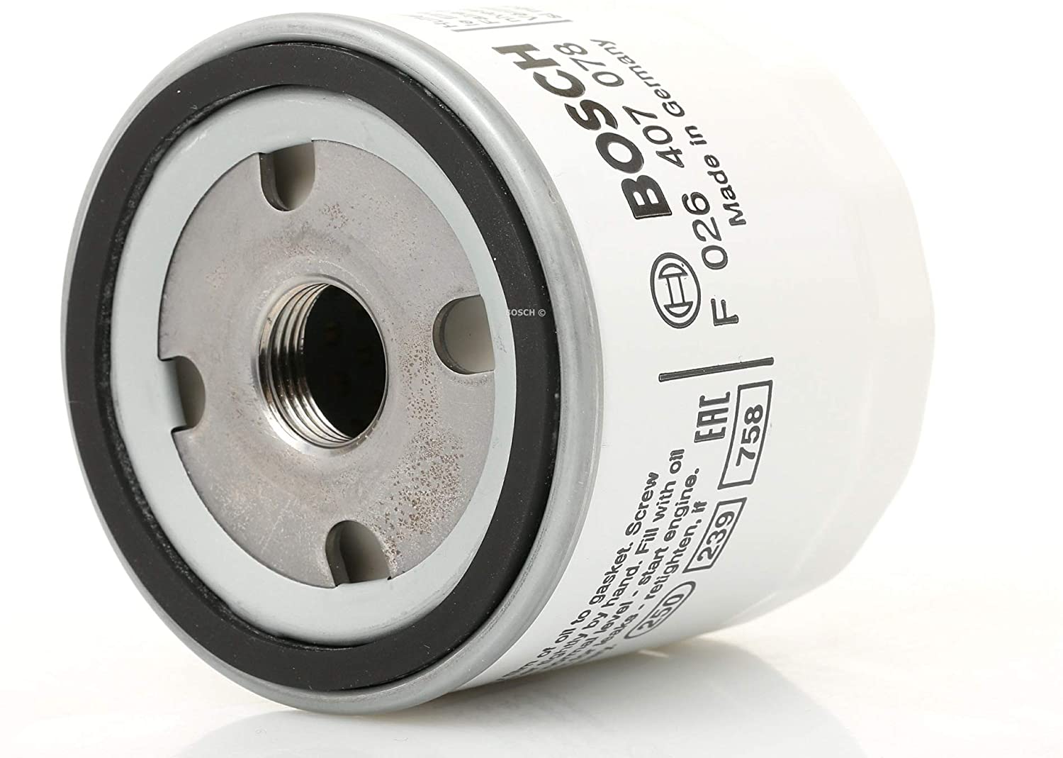 Bosch P7078 Car Oil Filter - Separates Soot and Metal Particles from Engine Oil - Provides Reliable Engine Lubrication