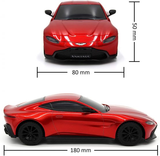 CMJ RC Cars™ Aston Martin Vantage Officially Licensed Remote Control Car. 1:24 Scale Red - Image 3