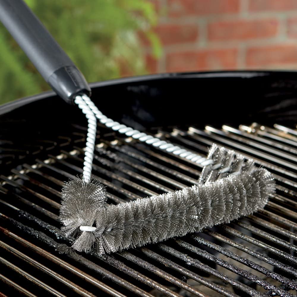 Weber 3-Sided Grill Brush, 30 cm Size - Image 3