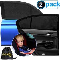 Goosky Car Window Shades for Baby, Car Sun Shades For Kids UV Sun Protection for Adults Pets, Car Blinds Fits Most Vehicles (2Pack)