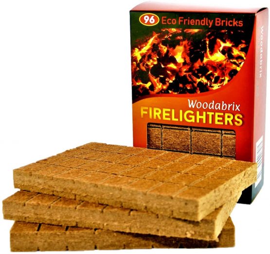 Natural Wood Eco Firelighters. 96 Sustainable Fire-starters Ideal for Wood Burners, Fire Pits, Pizza Ovens, BBQs. No Kindling Required. Lights Even When Damp. - Image 2